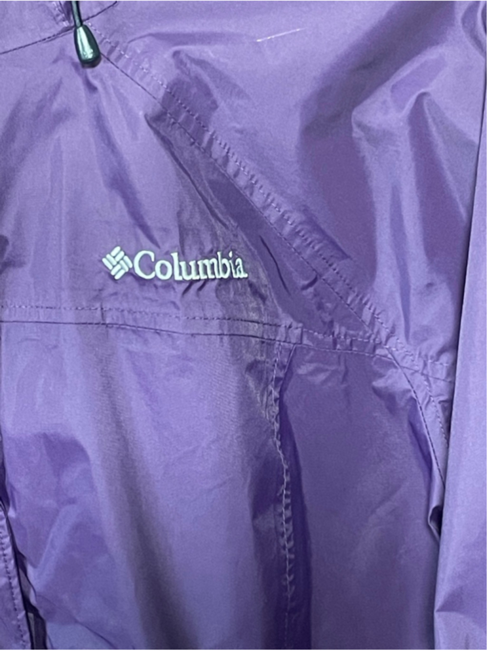 Women's size Large purple Columbia Omni-Tech Rain Jacket - Picture 2 of 6